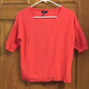 Petite - Lightweight, short-sleeve, v-neck sweater